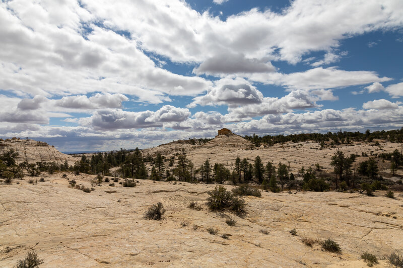 A cloudy afternoon above the Escalante Canyons