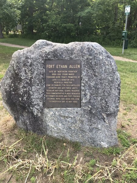 Fort Ethan Allen Historic Marker (fort built 1894)