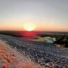 Sunrise across the dam