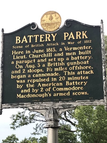 Battery Park Historical Marker.