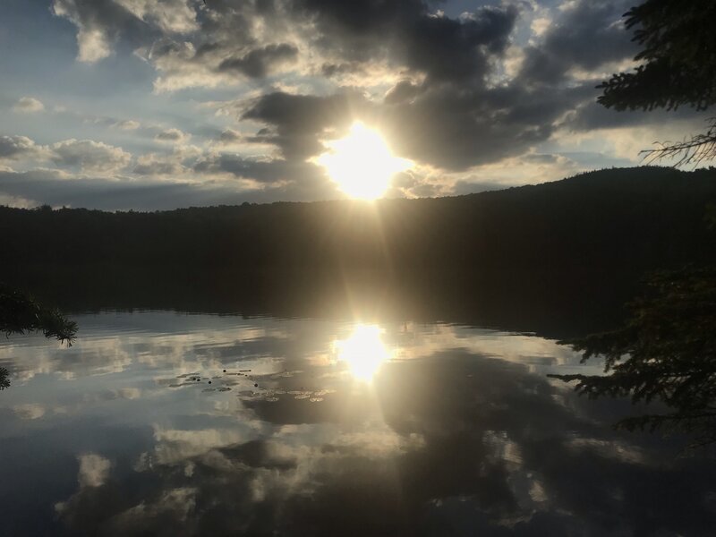 Sunrise over Osmore Pond.