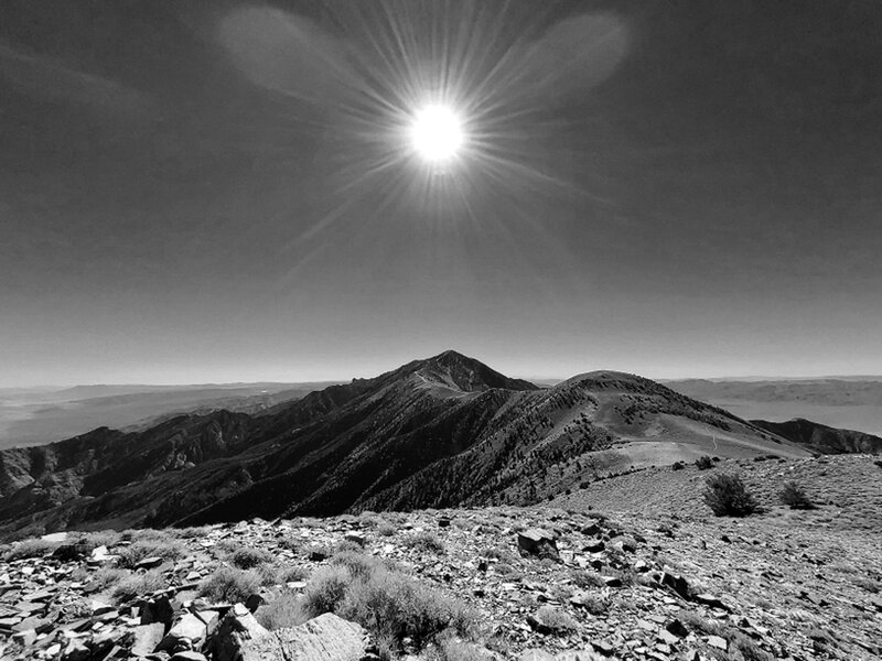 Telescope and Bennett Peaks from Rogers Peak