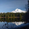 Burnt Lake offers awesome views of Mount Hood and multiple designated camping spots.