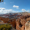 A snow dusted Fairy Castle from Sunset Point.