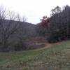 View from the dam overlooking the trail to get to the dam.