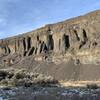 The canyon walls carved by Ice Age floods.