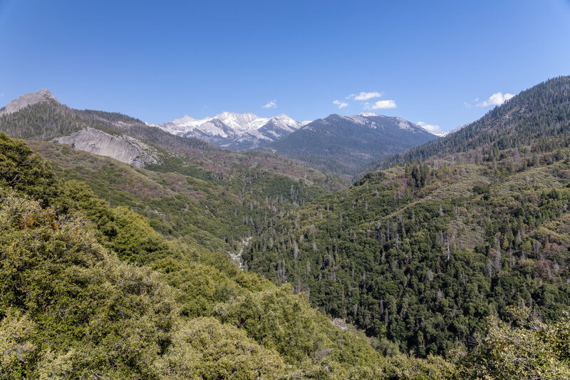 Great Western Divide and Middle Fork Kaweah River.