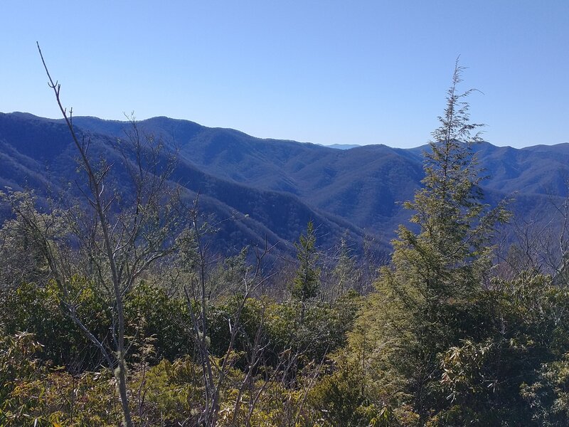 Scenic vista 1.2  miles from Jakes Gap.