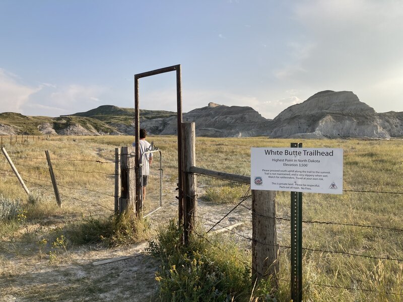 Gate about 1 mile into trail.