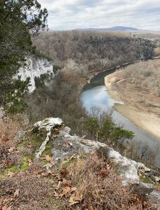 Bluff overlooking the Buffalo River.