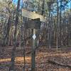 Millstone Lake-R2R junction trail sign.