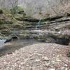 Waterfall in the creek bed.