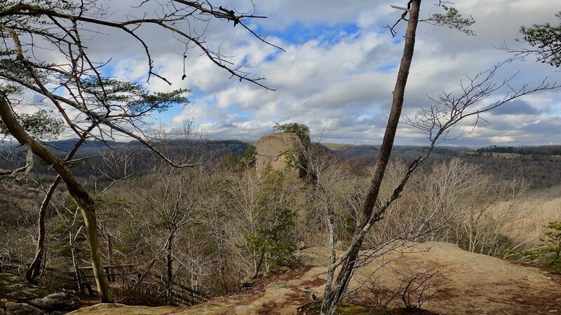 View of courthouse rock from Auxier Ridge.