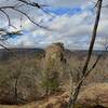 View of courthouse rock from Auxier Ridge.