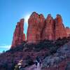 On the upper part of the Cathedral Rock Trail.