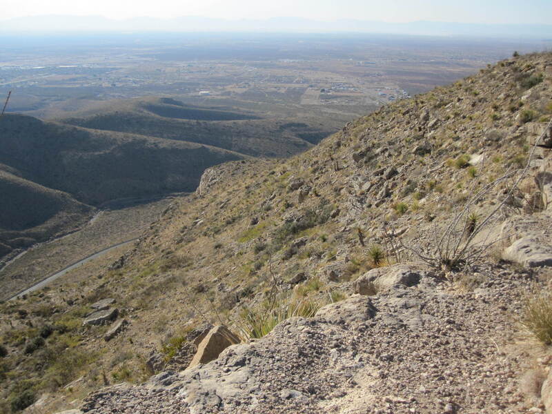 Looking to the west, down at Hwy. 82 from Mill Ridge Road FR5575.