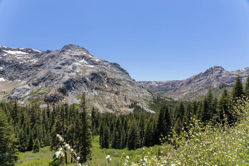 Looking down the Summit City Creek Canyon