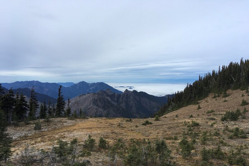 Looking at Unicorn Peak and horn.