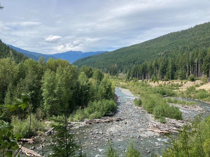 Looking out at the Elwha.