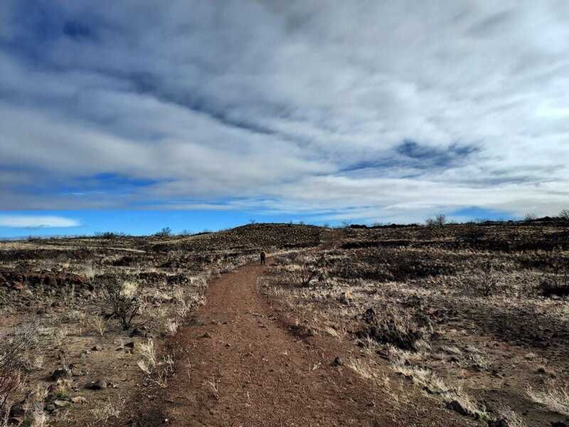 On the old road that is the Hardin Butte Trail.