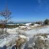 Overlooking Lake Michigan from atop the Dunes Succession Trail.