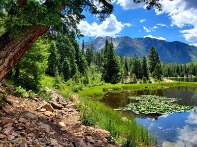 Potato Lake, on the foothills of the San Juan Mountains