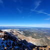 View north from the summit of Pikes Peak