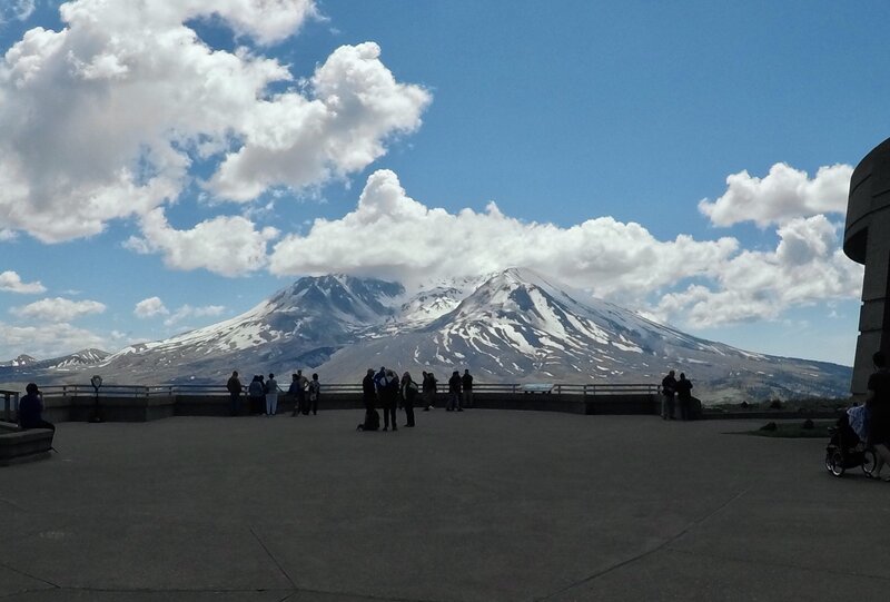 Mt. St. Helens as seen from the Johnston Ridge Overlook.