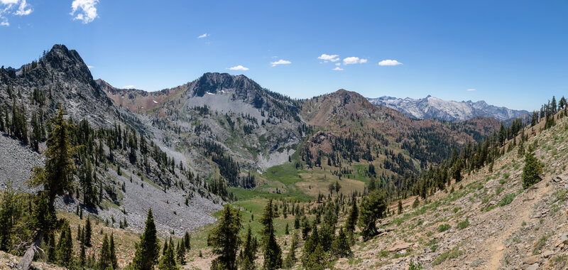 Spectacular views of the entire Deer Creek valley from Seven Up Peak Trail.