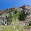 Dropping down into Bear Basin.