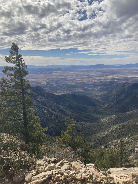 Looking west, almost to junction.