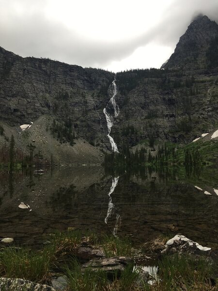 Waterfall at end of Lincoln lake trail