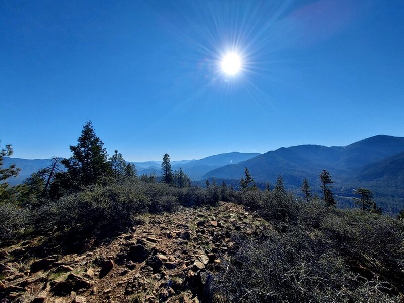 Looking south from the top of Bolt Mountain