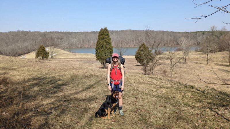 Southern end of Lake Celina in the winter.