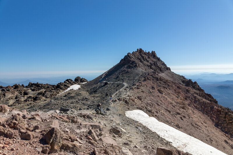 The final ascent to Lassen Peak