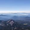 Lake Almanor during the early stages of the Dixie Fire