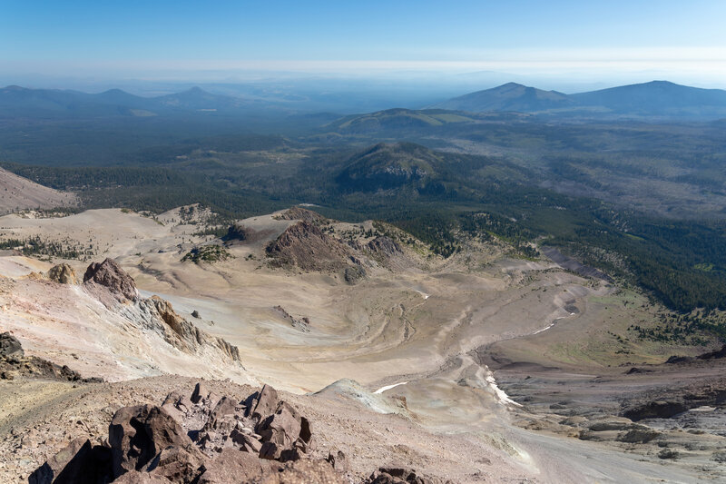 The northeastern slop of Lassen Peak