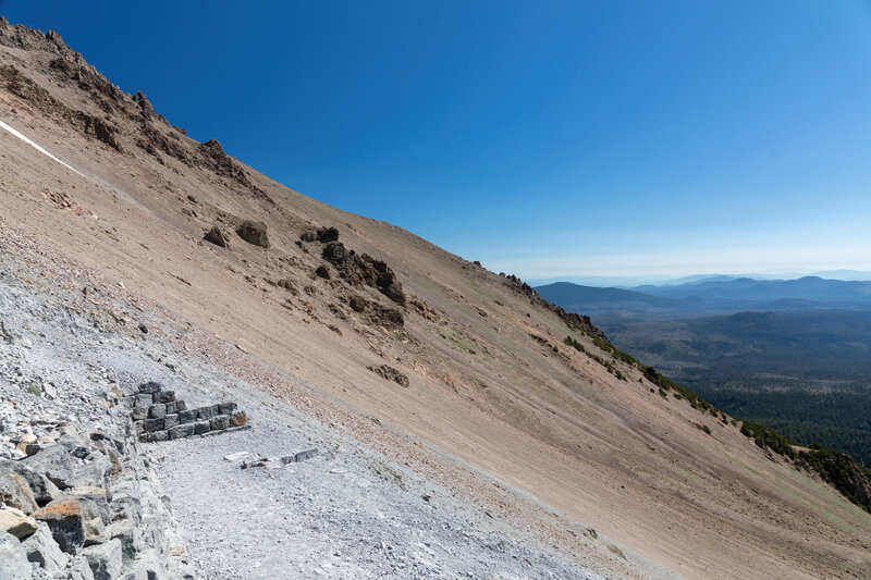 The steep ascent to Lassen Peak