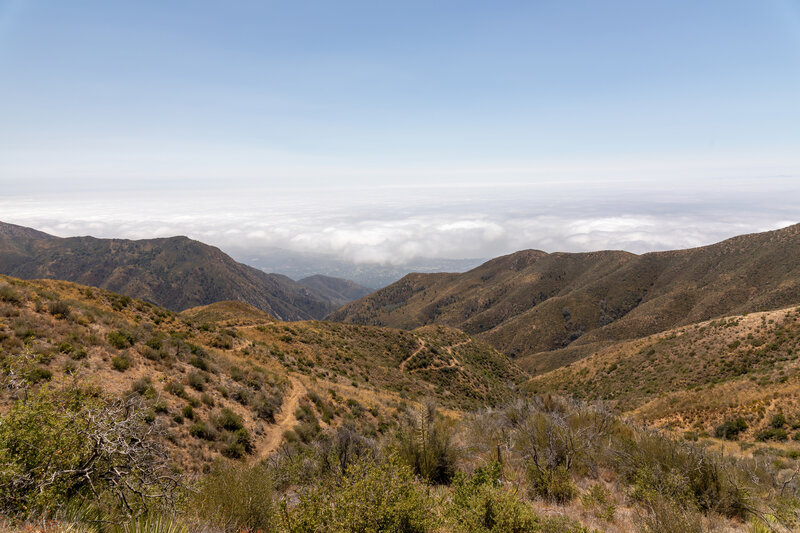 The final zigzags on the San Ysidro Trail