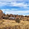 View from the camping area