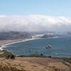 Coastline where the Russian River reaches the Pacific Ocean