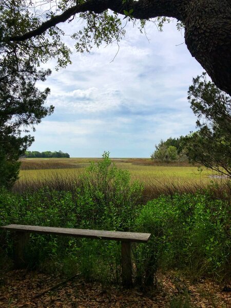 There are a few benches to rest upon and take in the view.