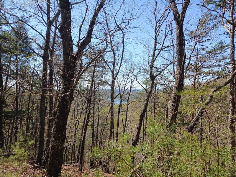 Looking out toward Grandview lake