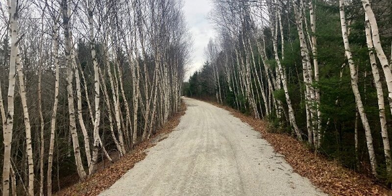 You can see the grade of the trail is very flat