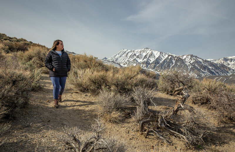 Most of the hike is in view of the dramatic surrounding landscape.