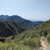 View back toward LA from a few minutes into the hike up from the Dark Canyon Trailhead toward Grizzly Flat