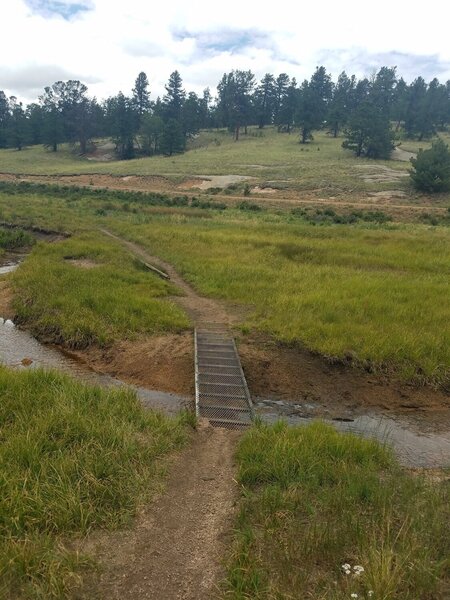 Metal Crossing over runoff stream