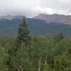 Views of Pikes Peak from the trail