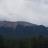 Views of Pikes Peak from trail