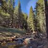 Rock Creek, a great place to camp below the west end of the Siberian Outpost ridge, along the PCT.